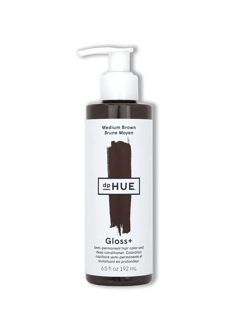 dp HUE Gloss+ Semi-Permanent Hair Color & Conditioner — Medium Brown